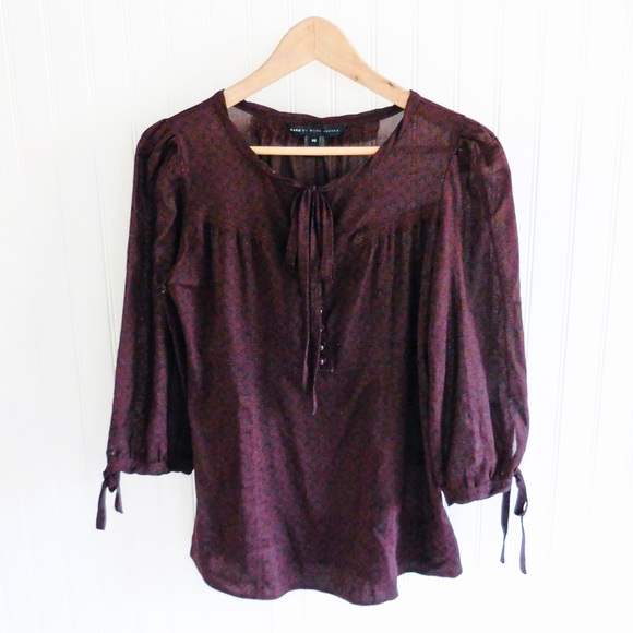 Marc By Marc Jacobs Tops - 🌸SALE🌸 Marc by Marc Jacobs Maroon Blouse 439